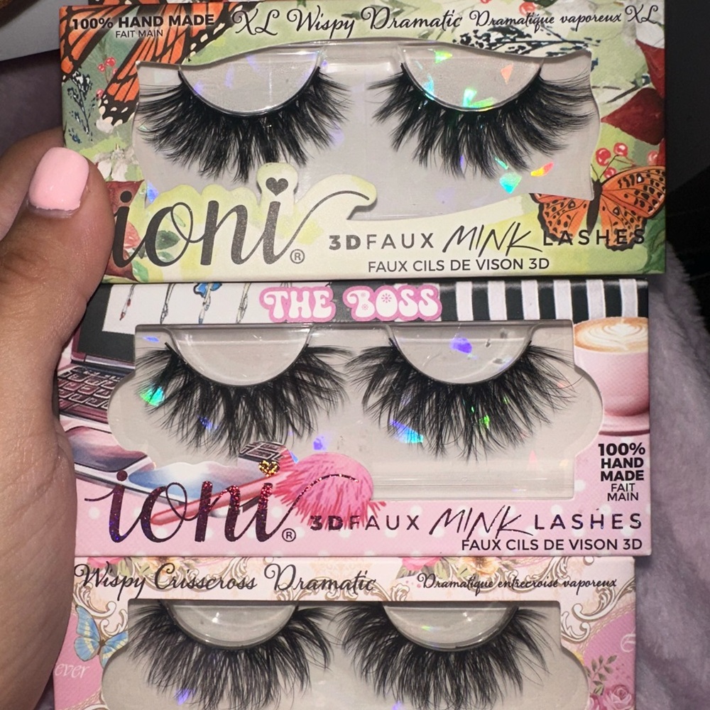 Ioni 3D Faux Mink Lashes - Black